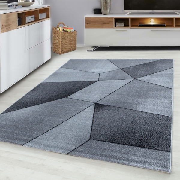 Berta Designer Grey Rug